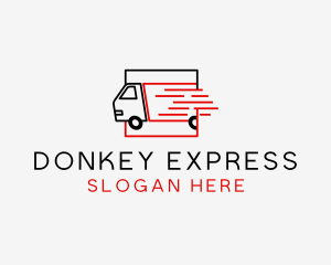 Express Logistics Truck logo design