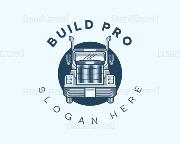 Truck Logistics Transportation Logo