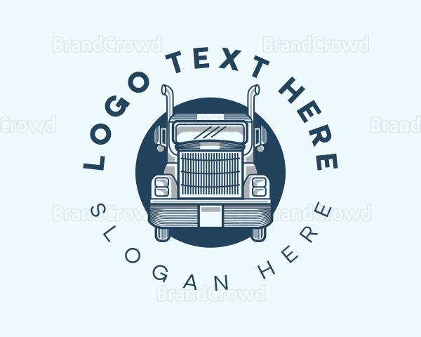 Truck Logistics Transportation Logo