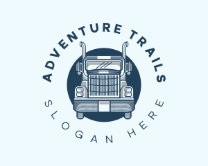 Truck Logistics Transportation logo design