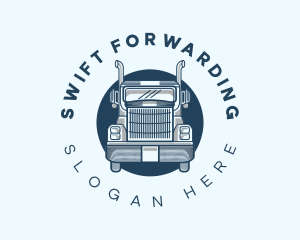 Truck Logistics Transportation logo design