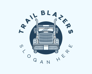 Truck Logistics Transportation logo design