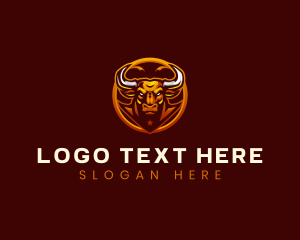 Steak - Bull Ranch Horn logo design