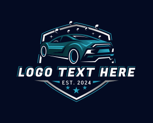 Car Racing - Detailing Car Vehicle logo design