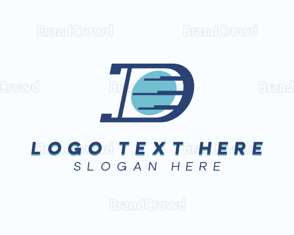 Logistics Courier Letter D Logo