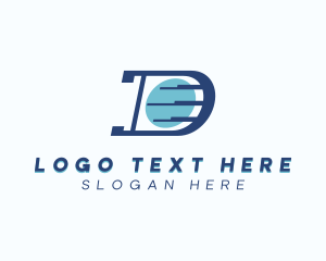 Letter D - Logistics Courier Letter D logo design