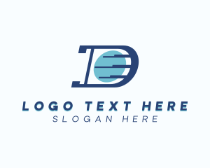 Logistics - Logistics Courier Letter D logo design