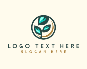Eco - Leaf Nature Landscaping logo design