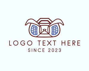 Loudspeaker - Dog Boom Box logo design