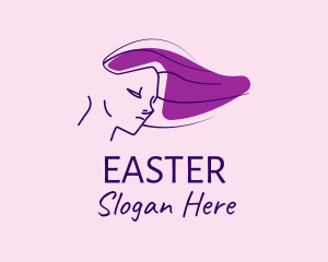 Purple Hair Lady  Logo