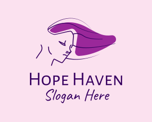 Purple Hair Lady  Logo