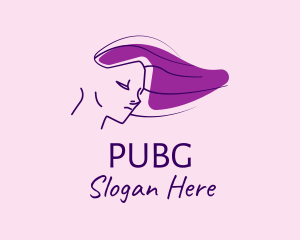 Purple Hair Lady  Logo