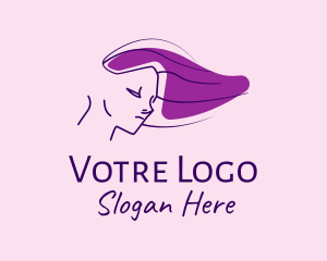 Purple Hair Lady  Logo