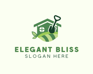 House Shovel Backyard Gardening  Logo