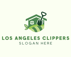 House Shovel Backyard Gardening  Logo