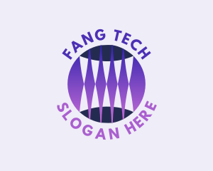 Global Sphere Fangs logo design