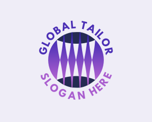 Global Sphere Fangs logo design