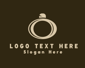 Lettermark - Gold Perfume Letter O logo design