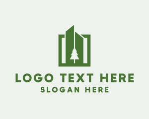 Engineer - Pine Tree Property Building logo design