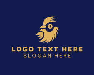 Golden Eagle - Animal Chicken Rooster logo design