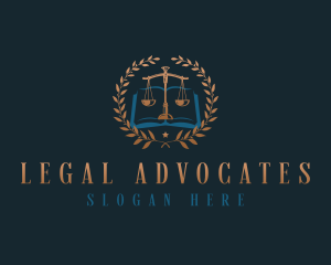 Legal Justice Scale logo design