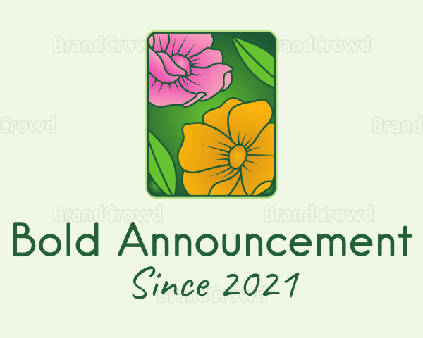 Gradient Spring Flower Logo