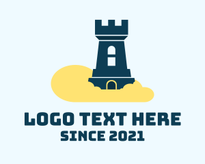 Tower - Cloud Castle Tower logo design