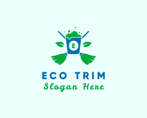 Natural Sanitation Cleaning logo design