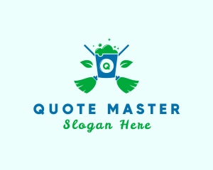 Natural Sanitation Cleaning logo design