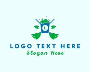 Cleaner - Natural Sanitation Cleaning logo design