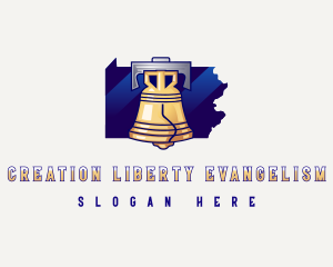 Pennsylvania Landmark Bell logo design