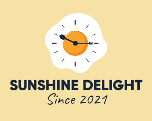 Sunny Side Up - Sunny Side Up Clock logo design