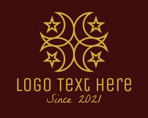 Astrologer - Gold Islamic Symbol logo design