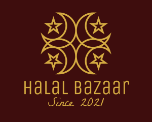 Gold Islamic Symbol  logo design