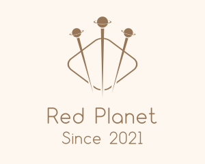 Planet Acupuncture Needle logo design