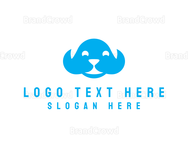 Pet Cloud Dog Logo