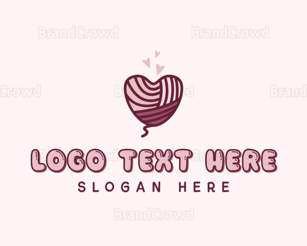 Heart Knitting Yarn Logo