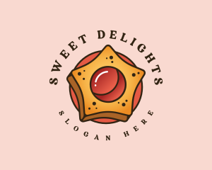 Sugary - Star Cookie Tart logo design