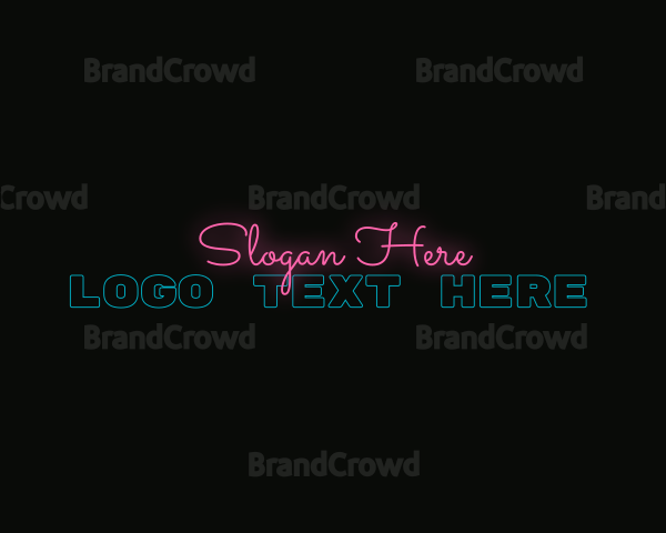 Party Club Signature Wordmark Logo