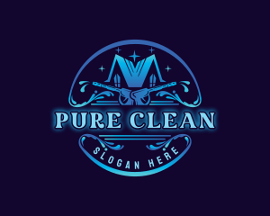 Pressure Wash Cleaning logo design