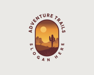 Dry Desert Landscape logo design