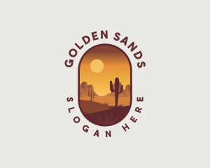 Sand - Dry Desert Landscape logo design