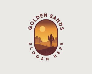 Dry Desert Landscape logo design