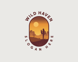 Dry Desert Landscape logo design