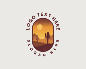 Dry Desert Landscape Logo