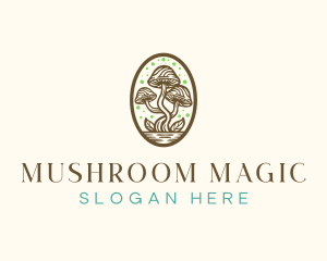 Mushroom - Whimsical Mushroom Plant logo design