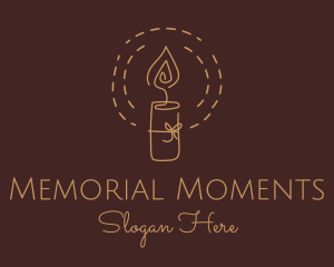 Commemoration - Candle Light Gift logo design