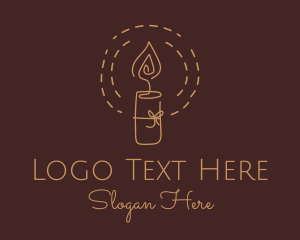 Religious - Candle Light Gift logo design