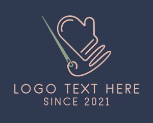 Thread - Knitting Cotton Glove logo design