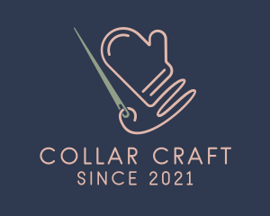 Knitting Cotton Glove  logo design